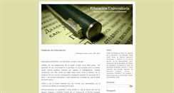 Desktop Screenshot of educacionuniversitaria.com.do