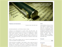 Tablet Screenshot of educacionuniversitaria.com.do